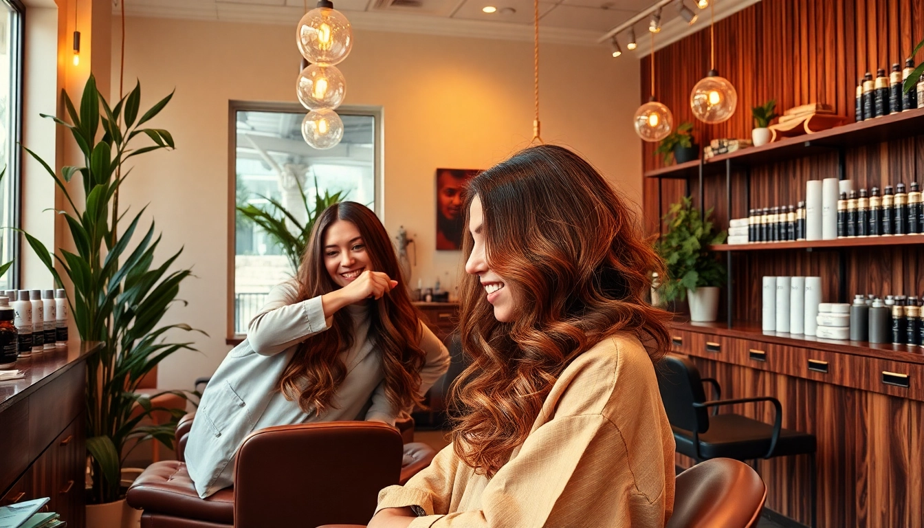Your ideal perm san diego experience at Omnia Salon with vibrant hair and expert stylists in a welcoming environment.