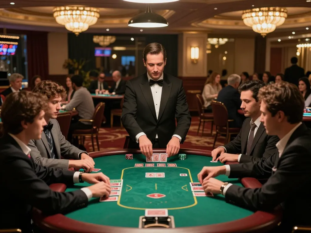 Players enjoying dynamic poker games at GG88 casino under warm ambient lighting.
