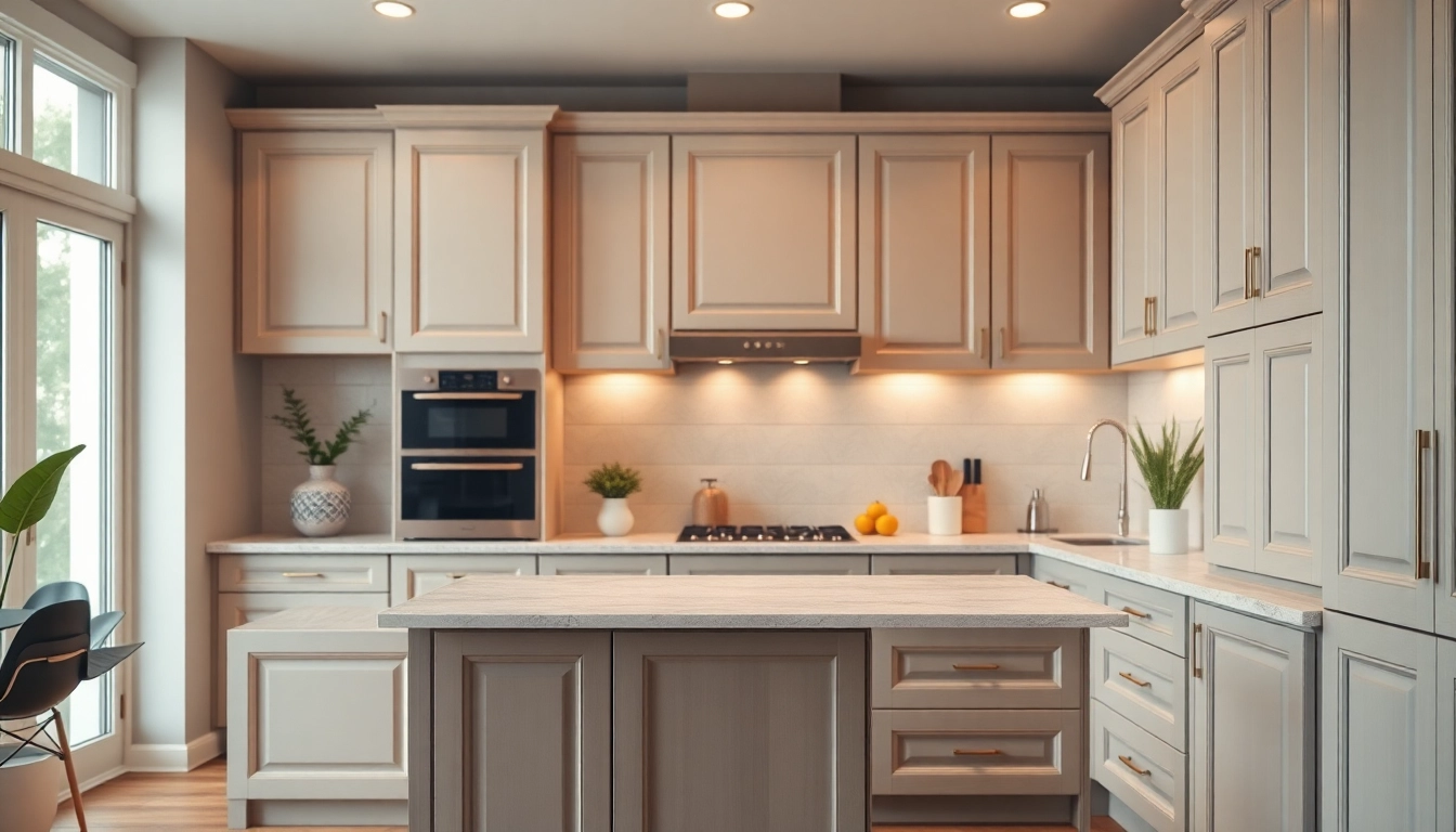 Transform your space with stunning Cabinet Refacing Largo FL, showcasing elegant and modern kitchen upgrades.