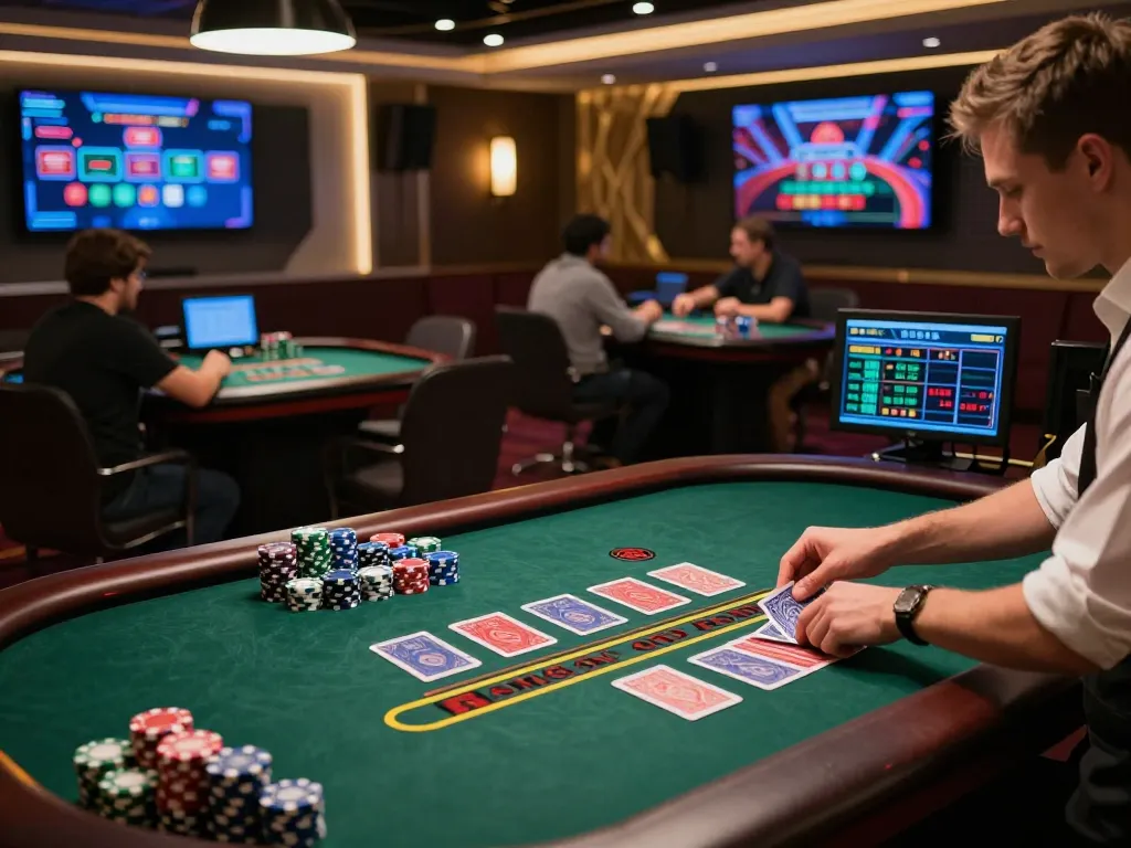 Tabel blackjack langsung SBOBET88 yang menampilkan permainan menarik dan momen strategis di kasino online yang mewah