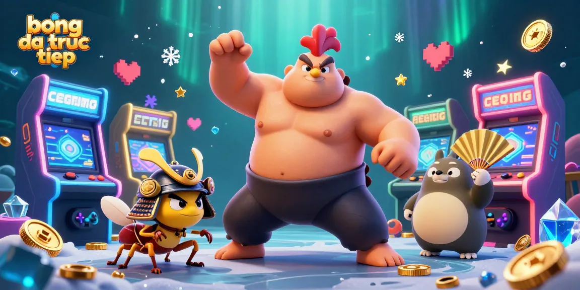 Experience the excitement of bong da truc tiep with dynamic casino action and colorful characters.