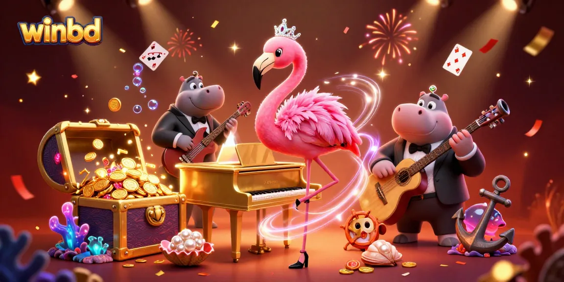 Experience thrilling wins with the vibrant winbd casino scene featuring a lounge singer and abundant treasures.