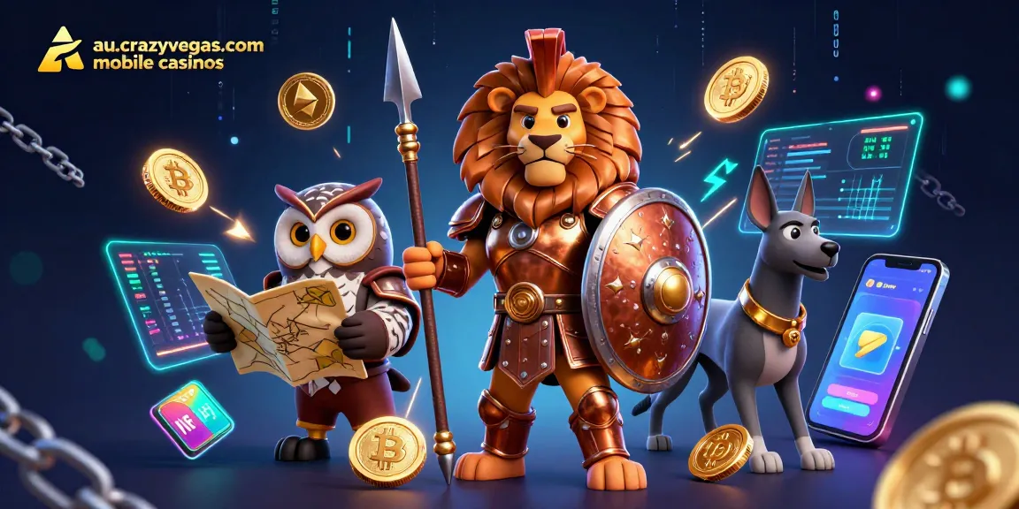 Experience the thrilling world of au.crazyvegas.com mobile casinos with dynamic 3D characters and crypto elements.