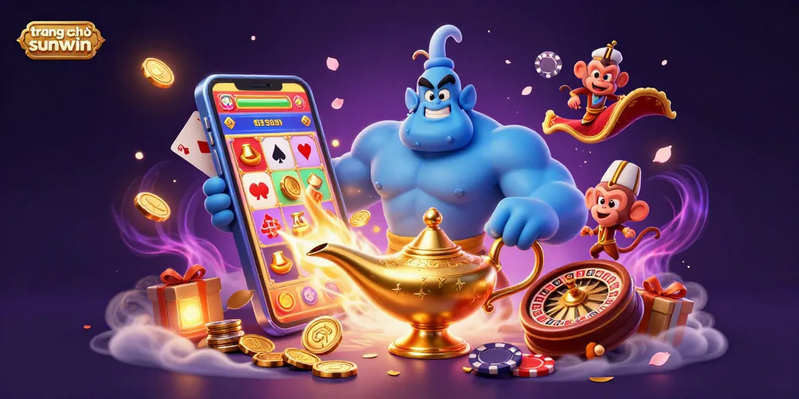 Engage in thrilling adventures at trang chủ sunwin with vibrant casino elements like lively slot games and poker chips.