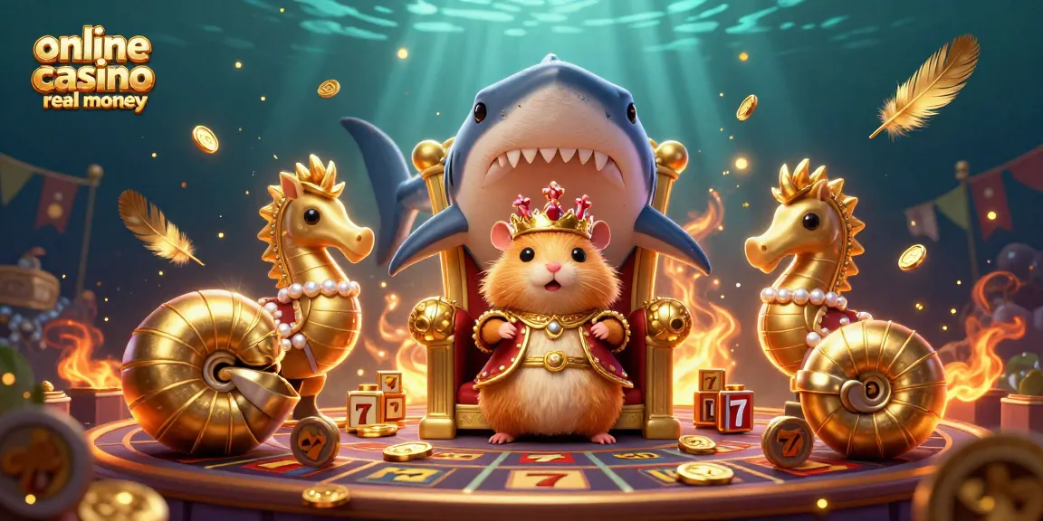 Engage in thrilling gameplay at an online casino real money with animated characters on a vibrant gambling arena.