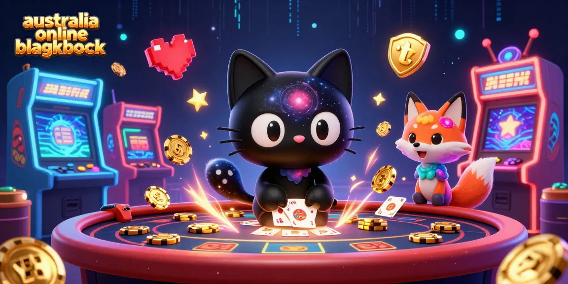 Engage in australia online blackjack with vibrant characters and cosmic casino elements.